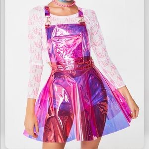 Candy Girl 🍭Hologram overall dress